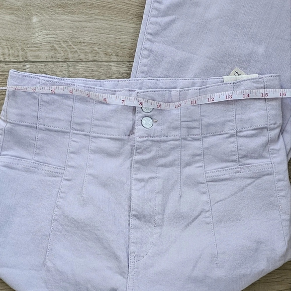 NWT Free People Jayde Jeans - High Rise, Flare Leg lavender - Picture 7 of 10